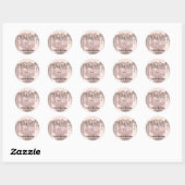 Lipgloss make-up druppels verpakking Blush druppel Ronde Sticker (Vel)