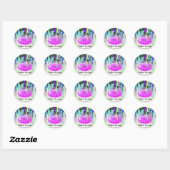 Lipgloss Makeup druppelt de verpakking Roze druppe Ronde Sticker (Vel)