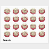 Lipgloss Makeup Gold Drivers Verpakking Rode Ruby Ronde Sticker (Vel)