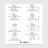 Lipgloss uw eigen Logo Ingrediënt BedrijfsSticker Sticker (Vel)