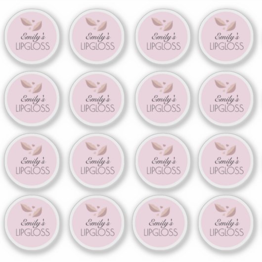 Lipgloss Verpakking Eigen Logo Foto Sticker (Voorkant)