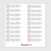 Lipgloss Verpakking Eigen Logo Medium Sticker (Vel)