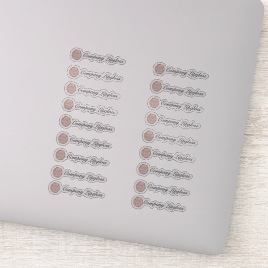 Lipgloss Verpakking Eigen Logo Medium Sticker (Detail)