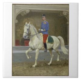 Lipizzan Stallion Trotting Tegeltje