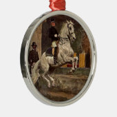 Lipizzaner Dressage: Croupade Metalen Ornament (Rechts)
