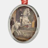 Lipizzaner Dressage: Croupade Metalen Ornament (Links)