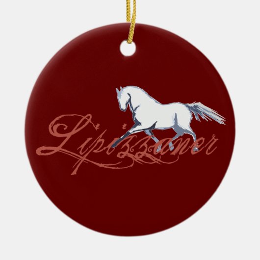Lipizzaner Keramisch Ornament (Voorkant)
