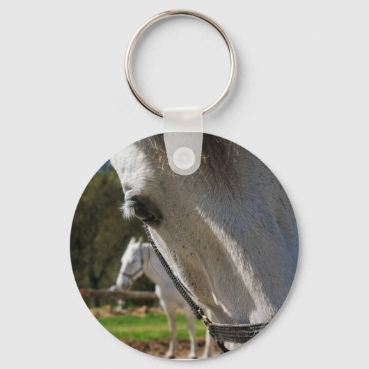 Lipizzanerpaard Sleutelhanger (Voorkant)