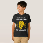 Liplezen als horen t-shirt (Voorkant volledig)