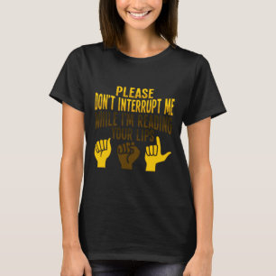 Liplezing ASL Handgebaar Doof Gehoorverlies AWA T-shirt