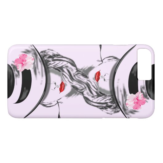 Lippen 07 Case-Mate iPhone case (Achterkant (Horizontaal))