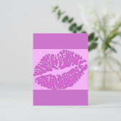 lippen-7571-pink briefkaart (Staand voorkant)