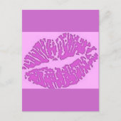 lippen-7571-pink briefkaart (Voorkant)