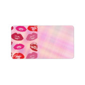 Lippen Adreslabel Etiket (Voorkant)