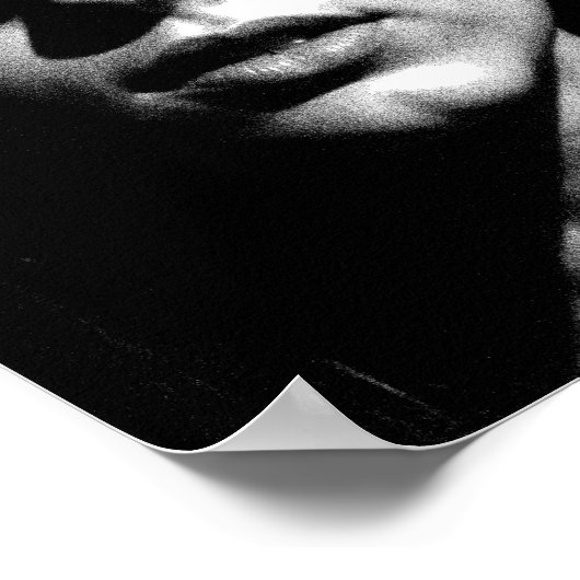 Lippen als geheimen poster (Hoek)