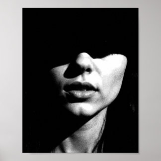 Lippen als geheimen poster