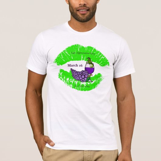 Lippen Appreciation Day & St.Urho's Day T-shirt #2 (Voorkant)