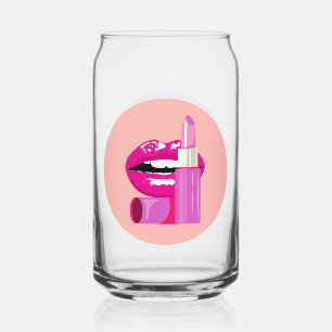 Lippen Blikvorm Glas