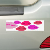 lippen bumper bumpersticker (Op auto)