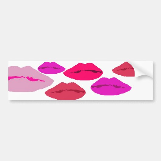 lippen bumper bumpersticker (Voorkant)