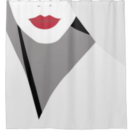 lippen douchegordijn