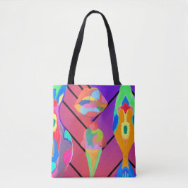 lippen en ijs tote bag