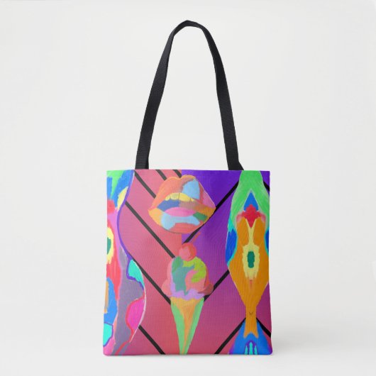 lippen en ijs tote bag (Voorkant)