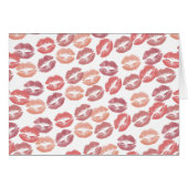 Lippen en kusjes in Roos (Voorkant Horizontaal)