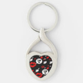 Lippen en liefdespraat sleutelhanger (Voorkant)