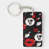 Lippen en liefdespraat sleutelhanger (Voorkant)