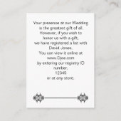 lippen en snor mod Gift register Kaarten (Achterkant)