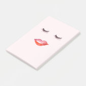 Lippen en Wimpers Post-it® Notes (Schuin)