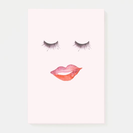 Lippen en Wimpers Post-it® Notes (Voorkant)