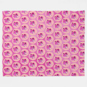 Lippen Fleece Deken (Voorkant (Horizontaal))