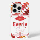 Lippen Hipster Retro Sweet 16 Case-Mate iPhone Case (Achterkant)