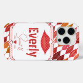 Lippen Hipster  Retro Sweet 16 Case-Mate iPhone Case (Achterkant (horizontaal))