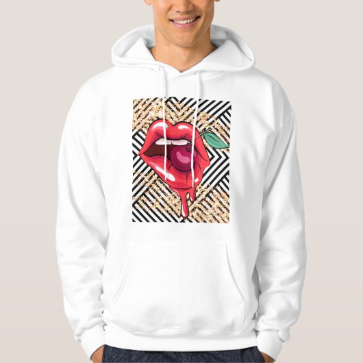 lippen hoodie (Voorkant)