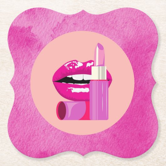 Lippen Kartonnen Onderzetters (Voorkant)