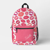 Lippen Kiss Print Cut Naaizak Bedrukte Rugzak (Voorkant)