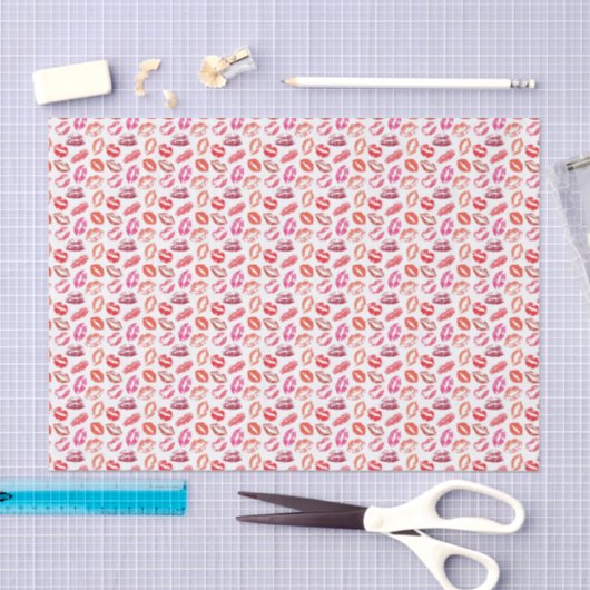 Lippen Kiss Print Tissue Papier (Craft)