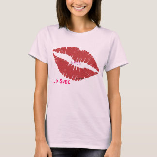 lippen, kus woord, lip Sync T-shirt