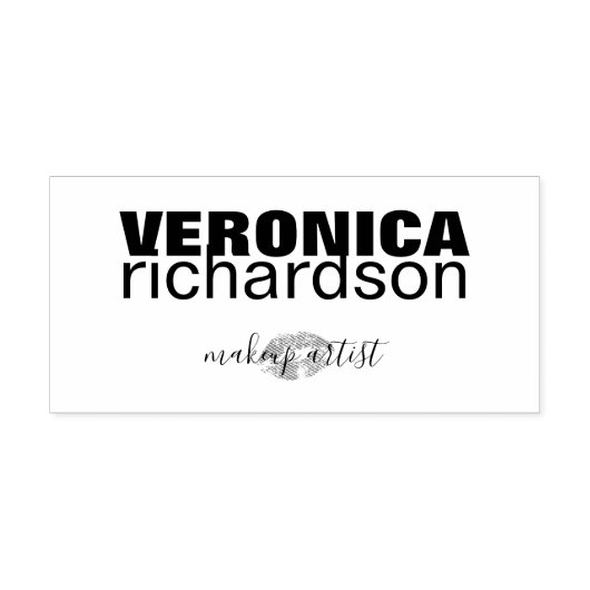 Lippen make-up artiest  zelfinktende stempel (Design)