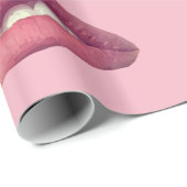 Lippen, Mondverpakkingspapier, 30 in x 6 ft Cadeaupapier (Rol Hoek)