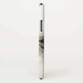 Lippen & neus tekening iPhone Case (Achterkant / rechts)