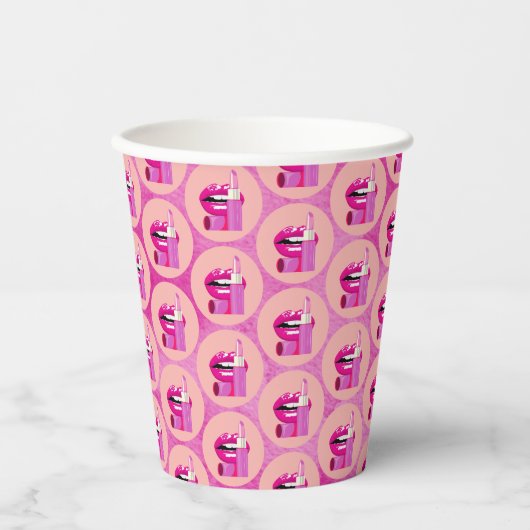 Lippen Papieren Bekers (Voorkant)