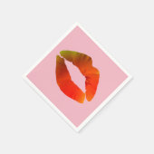 Lippen papieren servetten (Hoek)