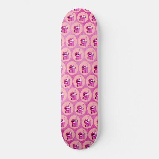 Lippen Persoonlijk Skateboard (Voorkant)