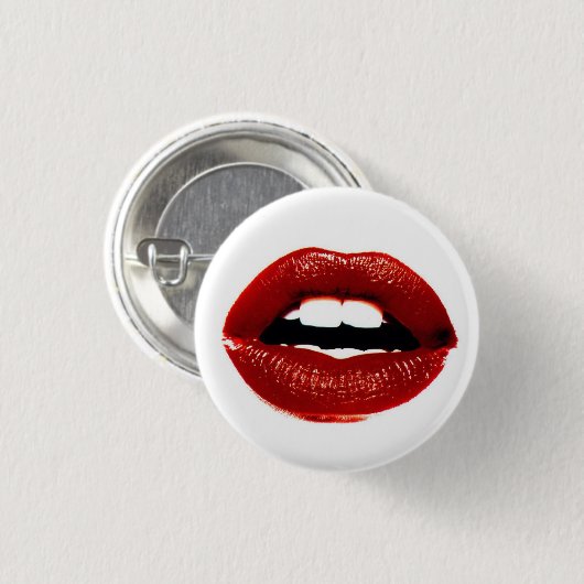 lippen ronde button 3,2 cm (Voorkant /achterkant)