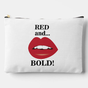 Lippen rood en vet lippen make-up tas