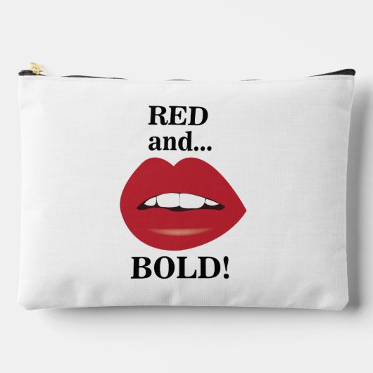 Lippen rood en vet lippen make-up tas (Voorkant)